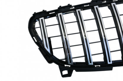 Central Grille GT-R Panamericana Design Black Chrome for Mercedes A-Class W176 Facelift (092015–2018)