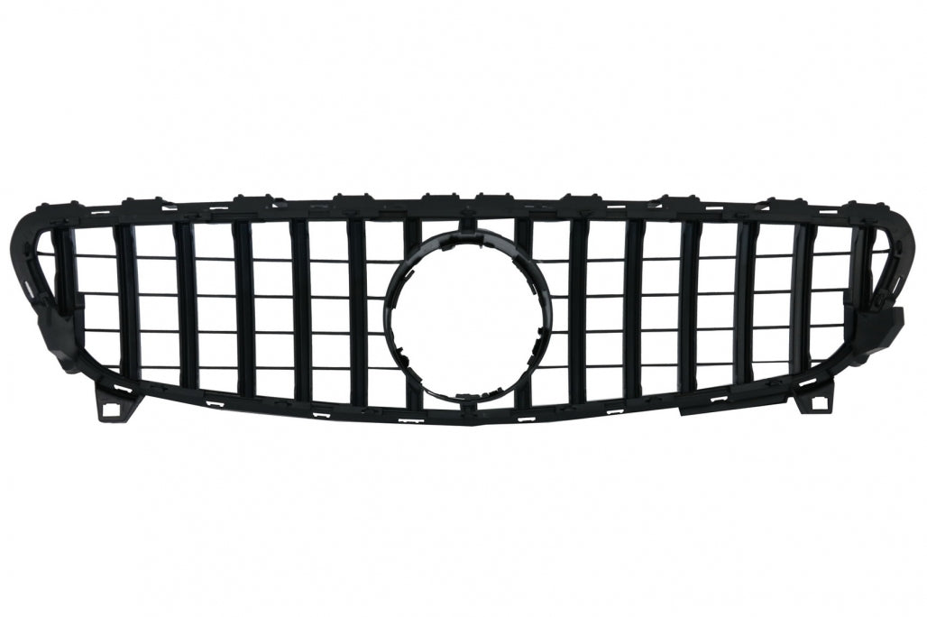 Central Grille GT-R Panamericana Design Black Chrome for Mercedes A-Class W176 Facelift (092015–2018)