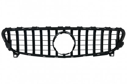 Central Grille GT-R Panamericana Design Black Chrome for Mercedes A-Class W176 Facelift (092015–2018)