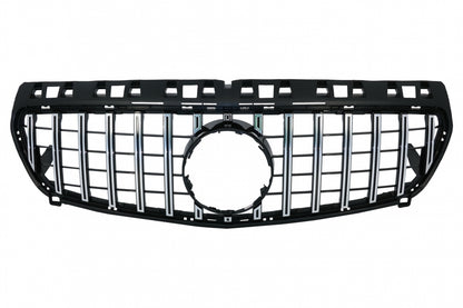 Central Grille GT-R Panamericana Design Black Chrome for Mercedes A-Class W176 (2012–082015)