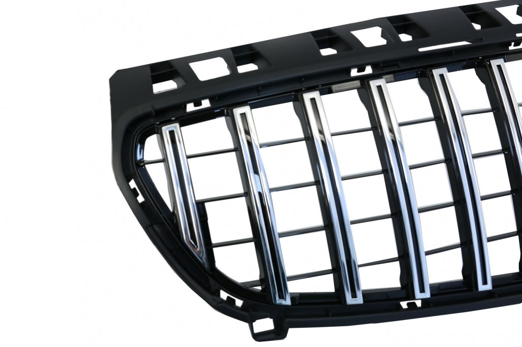 Central Grille GT-R Panamericana Design Black Chrome for Mercedes A-Class W176 (2012–082015)