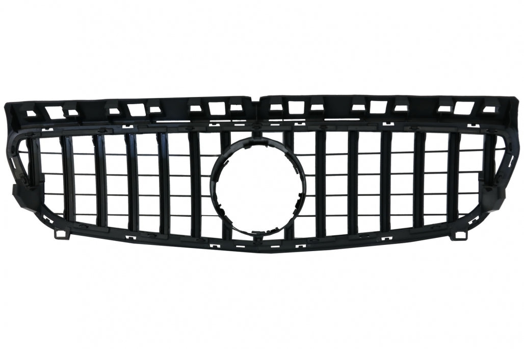 Central Grille GT-R Panamericana Design Black Chrome for Mercedes A-Class W176 (2012–082015)