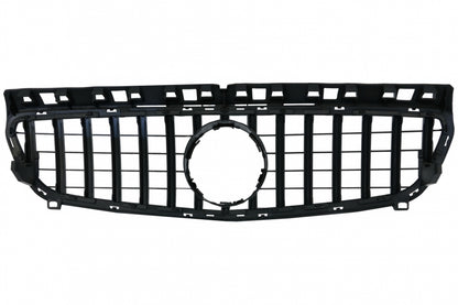 Central Grille GT-R Panamericana Design Black Chrome for Mercedes A-Class W176 (2012–082015)