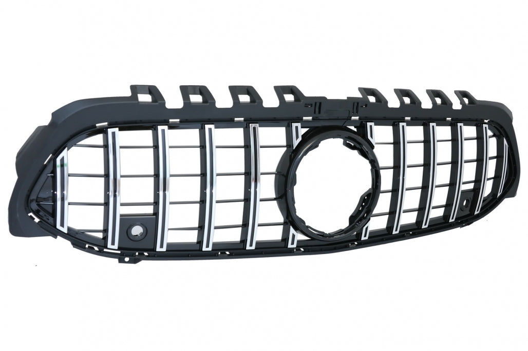 Central Grille GT-R Panamericana Design Black Chrome for Mercedes A-Class W177 V177 (2018–2022)