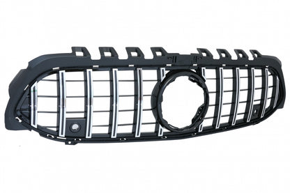 Central Grille GT-R Panamericana Design Black Chrome for Mercedes A-Class W177 V177 (2018–2022)