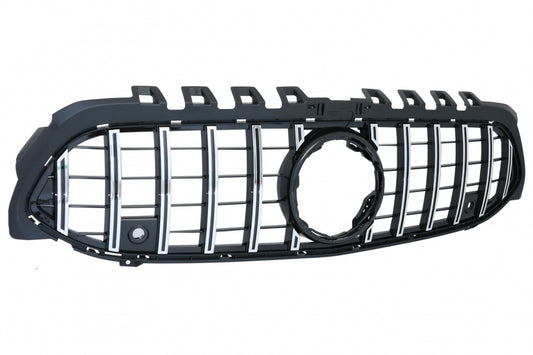 Central Grille GT-R Panamericana Design Black Chrome for Mercedes A-Class W177 V177 (2018–2022)