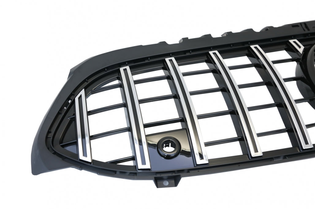 Central Grille GT-R Panamericana Design Black Chrome for Mercedes A-Class W177 V177 (2018–2022)