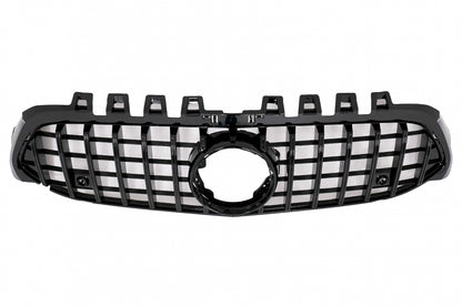 Central Grille GT-R Panamericana Design Piano Black for Mercedes A-Class W177 V177 (2018–2022)