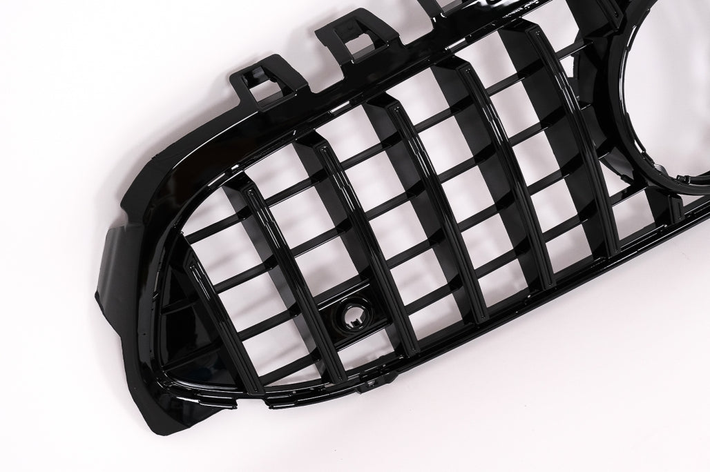 Central Grille GT-R Panamericana Design Piano Black for Mercedes A-Class W177 V177 (2018–2022)