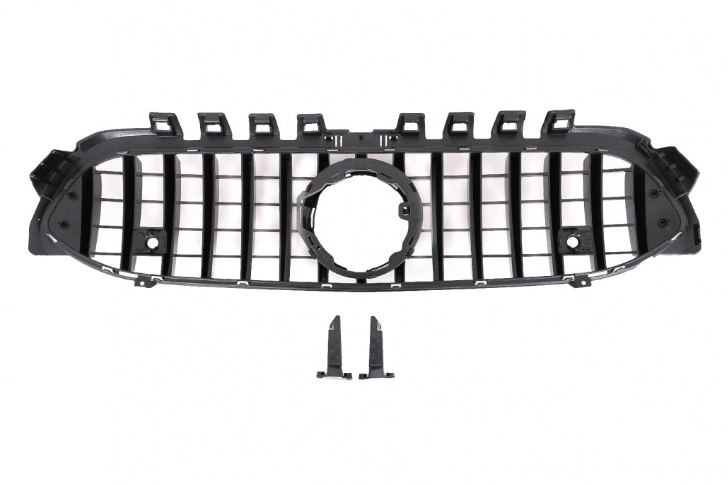 Central Grille GT-R Panamericana Design Piano Black for Mercedes A-Class W177 V177 (2018–2022)