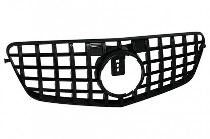 Central Grille GT-R Panamericana Piano Black for Mercedes E-Class W212 S212 (2009–2013)