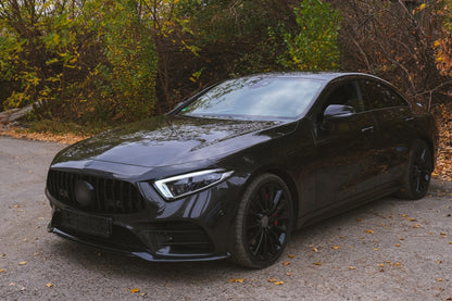 Central Grille GTR Design Piano Black for Mercedes CLS C257 (2018–Up)