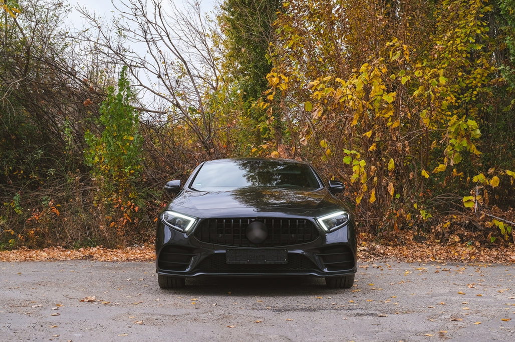 Central Grille GTR Design Piano Black for Mercedes CLS C257 (2018–Up)