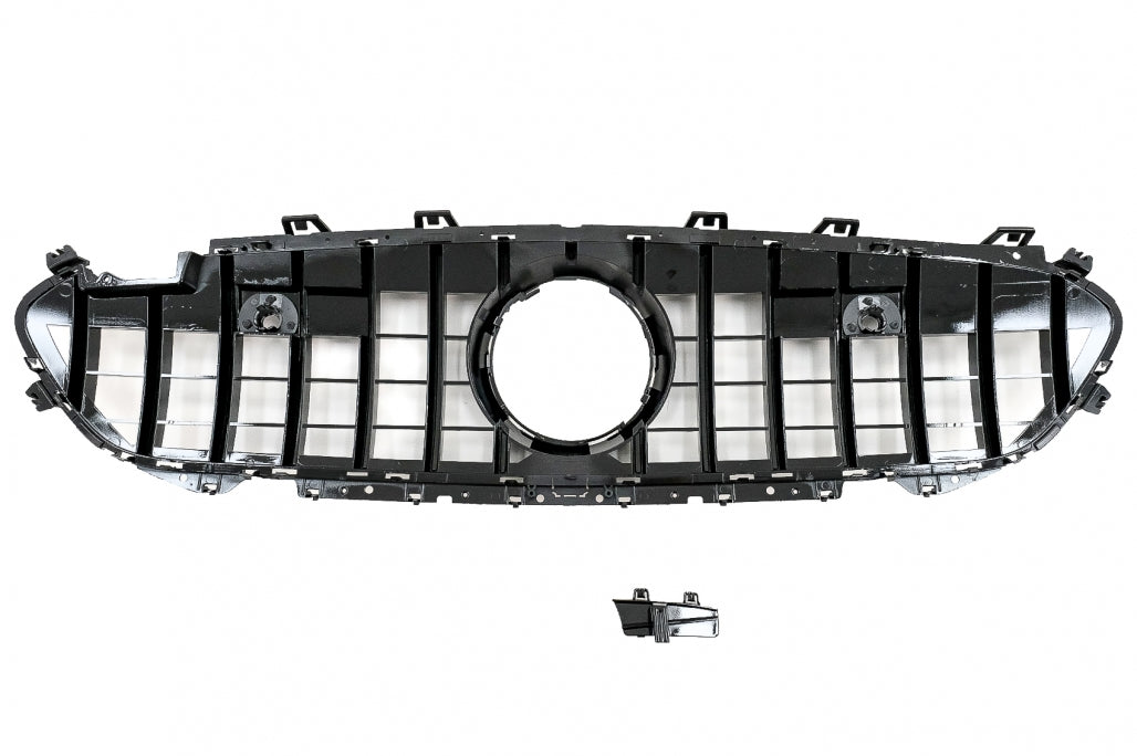 Central Grille GTR Design Piano Black for Mercedes CLS C257 (2018–Up)