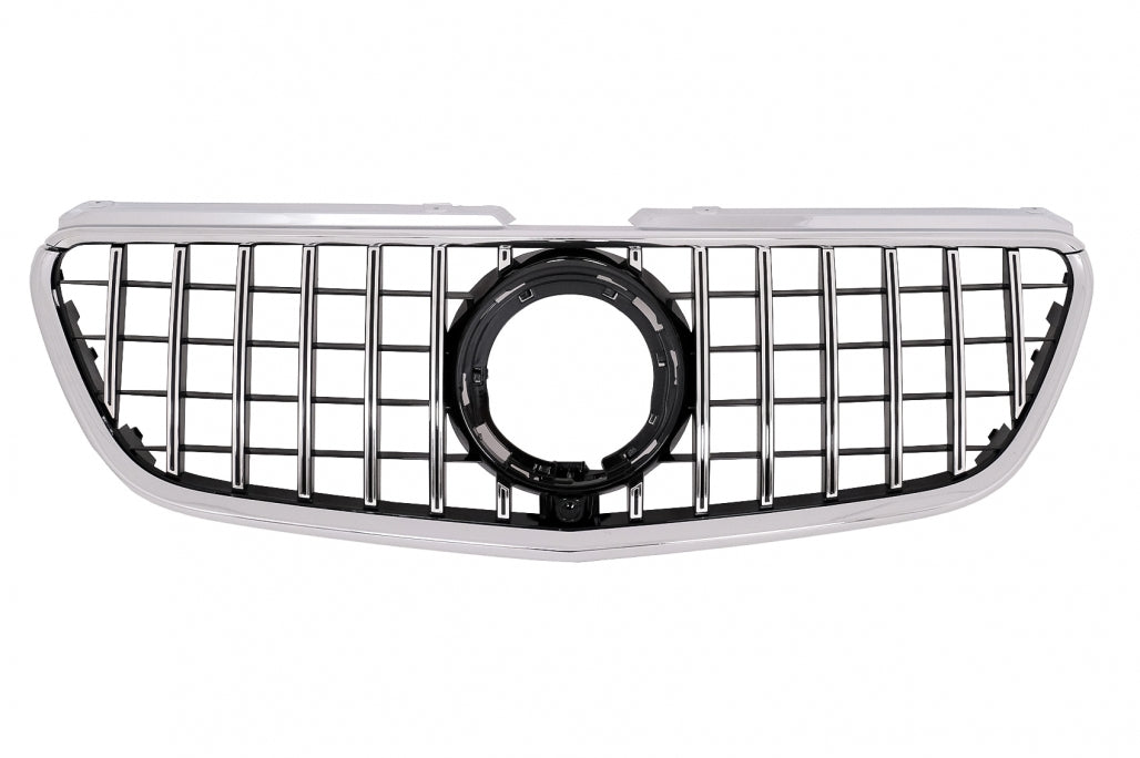 Central Grille GTR Panamericana Design Black Chrome for Mercedes Vito W447 (2020-Up)