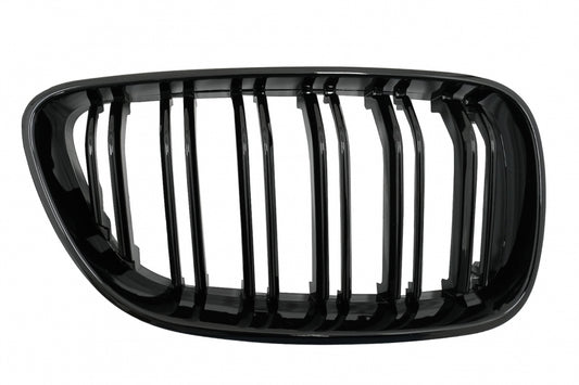 Central Kidney Grilles Double Stripe M Design Piano Black for BMW 2 Series F22 F23 F87 (2014–Up)