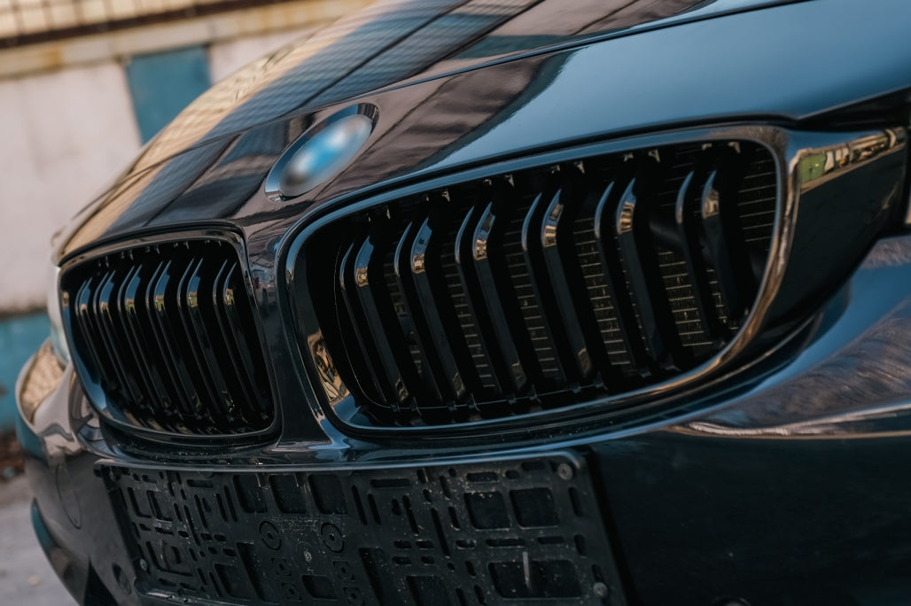 Central Kidney Grilles Double Stripe M Design Piano Black for BMW 4 Series F32 F33 F36 (2013–2019)