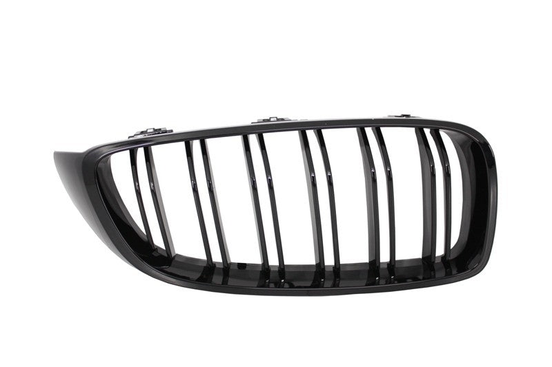 Central Kidney Grilles Double Stripe M Design Piano Black for BMW 4 Series F32 F33 F36 (2013–2019)