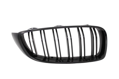 Central Kidney Grilles Double Stripe M Design Piano Black for BMW 4 Series F32 F33 F36 (2013–2019)