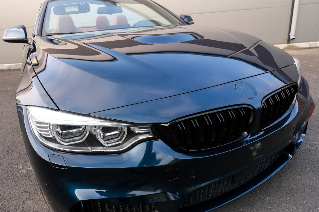 Central Kidney Grilles Double Stripe M Design Piano Black for BMW 4 Series F32 F33 F36 (2013–2019)