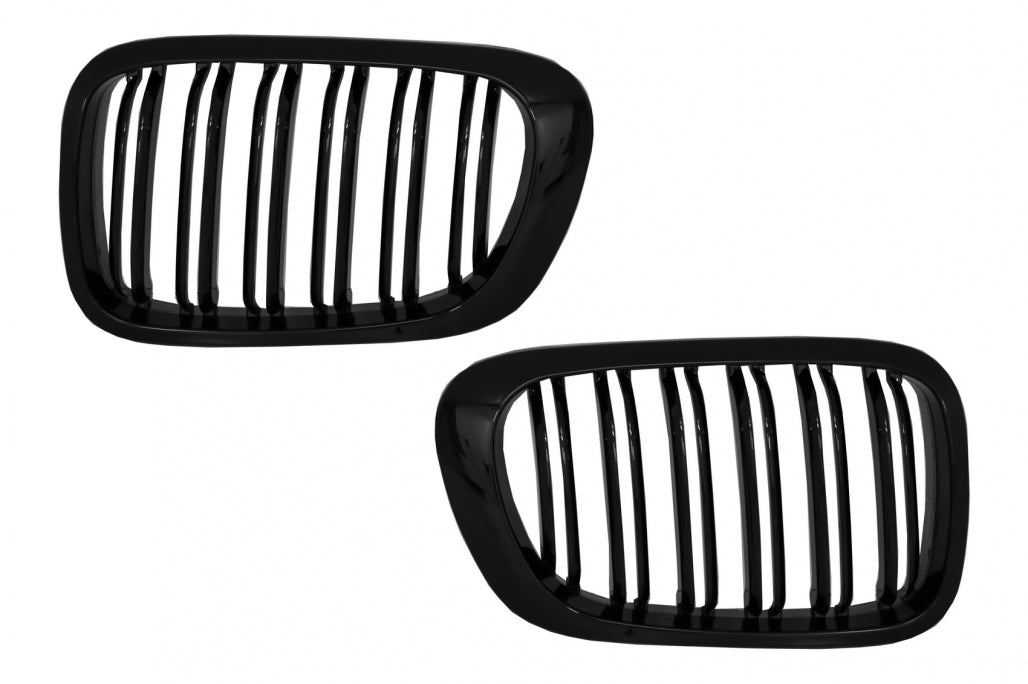 Central Kidney Grilles Double Stripe M Design for BMW 3 Series E46 Coupe Cabrio Non-Facelift (1999–2002)