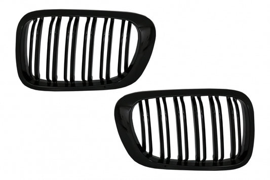 Central Kidney Grilles Double Stripe M Design for BMW 3 Series E46 Coupe Cabrio Non-Facelift (1999–2002)