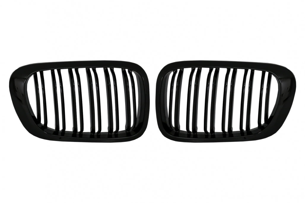 Central Kidney Grilles Double Stripe M Design for BMW 3 Series E46 Coupe Cabrio Non-Facelift (1999–2002)