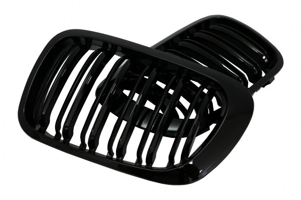 Central Kidney Grilles Double Stripe M Design for BMW 3 Series E46 Coupe Cabrio Non-Facelift (1999–2002)