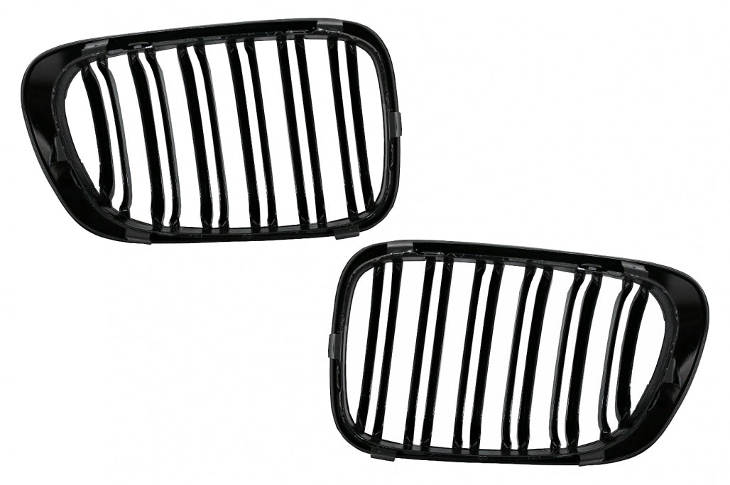 Central Kidney Grilles Double Stripe M Design for BMW 3 Series E46 Coupe Cabrio Non-Facelift (1999–2002)