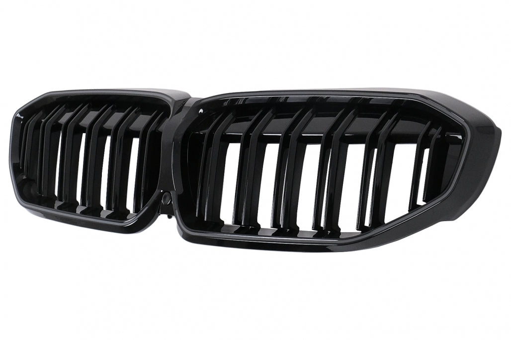 Central Kidney Grilles with LED Piano Black for BMW 3 Series G20 G21 (2019–2022)