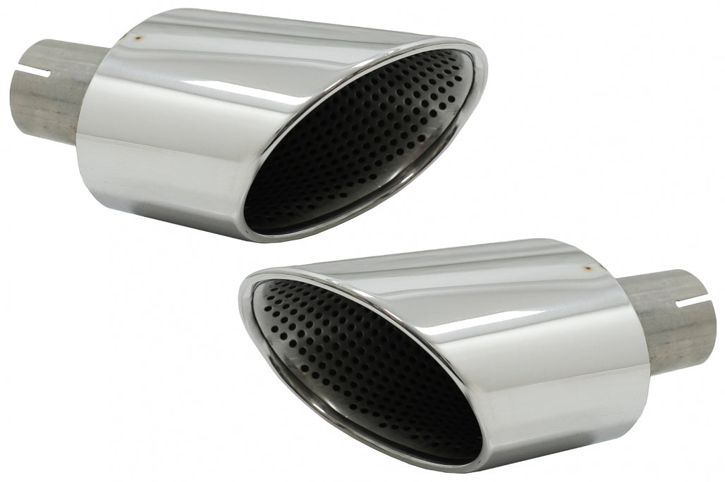 Chrome Exhaust Muffler Tips Tail Pipes for Audi A4 B9 (2016–2019) & Audi A5 F5 (2017–2019)
