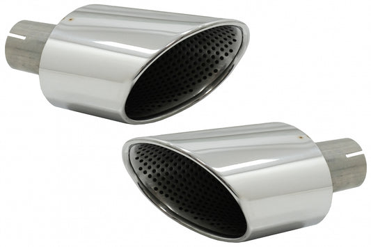 Chrome Exhaust Muffler Tips Tail Pipes for Audi A4 B9 (2016–2019) & Audi A5 F5 (2017–2019)