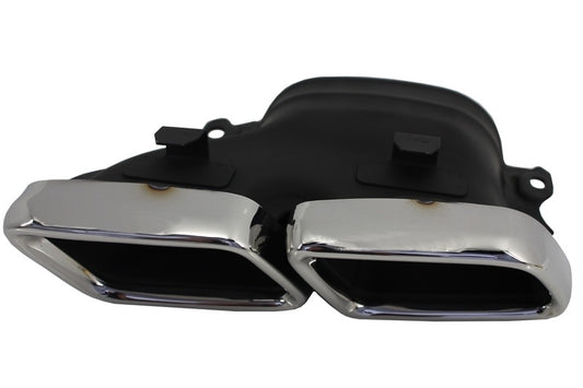 Chrome Exhaust Muffler Tips for Mercedes C-Class W205 W213 W222 GLC GLE (2014-Up)