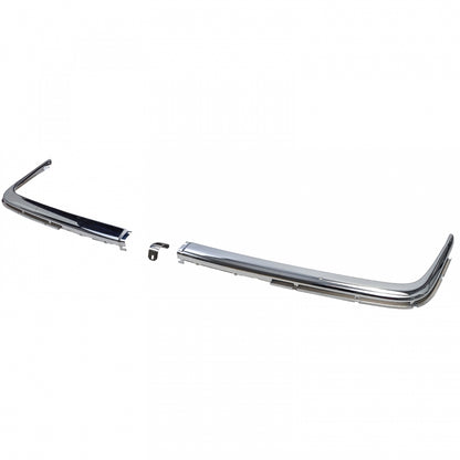 Chrome Trims EU Front Bumper 1.8mm 3-Piece for Mercedes SL R107  C107 SLC (1971–1989)