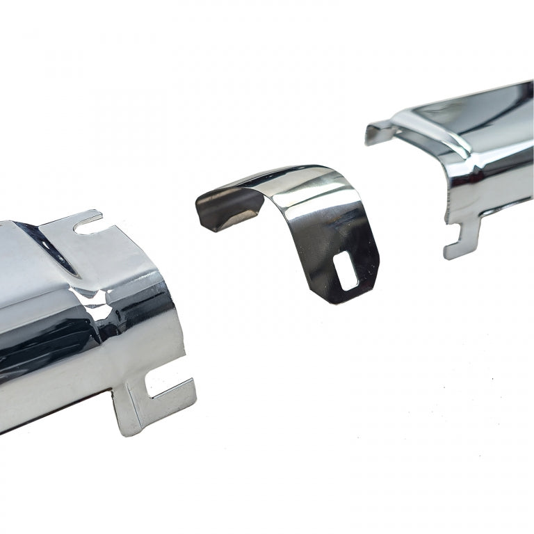 Chrome Trims EU Front Bumper 1.8mm 3-Piece for Mercedes SL R107  C107 SLC (1971–1989)