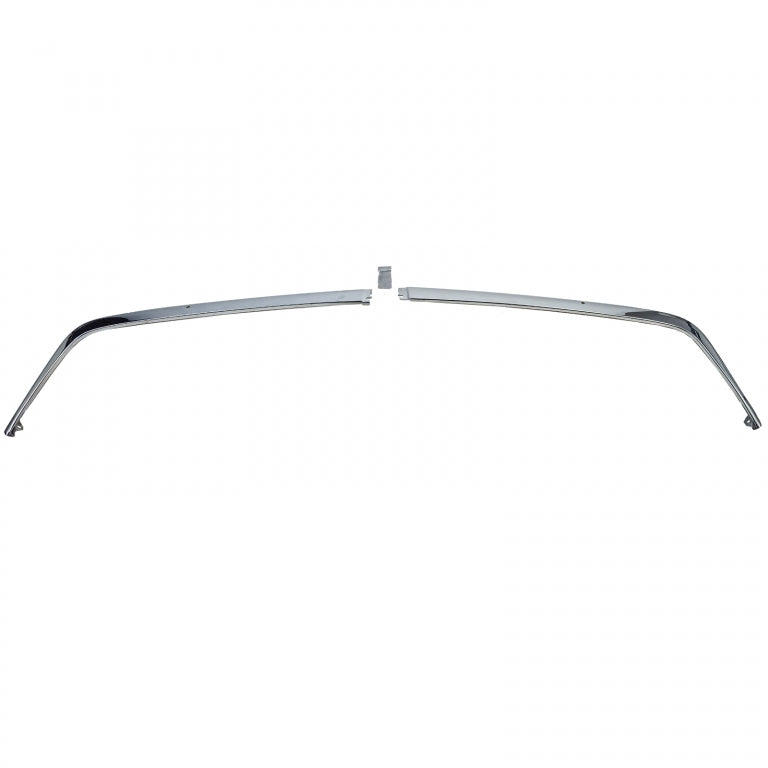 Chrome Trims EU Front Bumper 1.8mm 3-Piece for Mercedes SL R107  C107 SLC (1971–1989)
