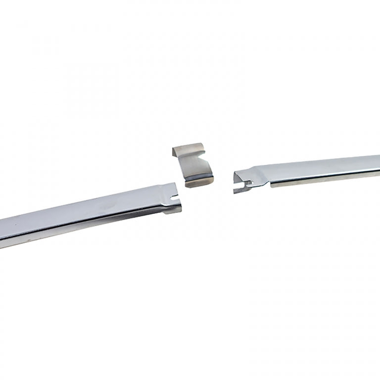 Chrome Trims EU Front Bumper 1.8mm 3-Piece for Mercedes SL R107  C107 SLC (1971–1989)