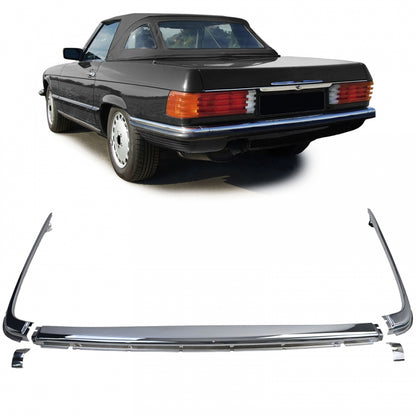Chrome Trims EU Rear Bumper 1.8mm 5-Piece for Mercedes SL R107  C107 SLC (1971–1989)