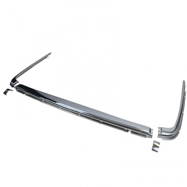 Chrome Trims EU Rear Bumper 1.8mm 5-Piece for Mercedes SL R107  C107 SLC (1971–1989)