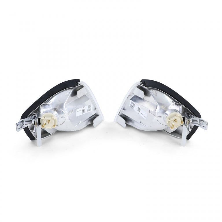 Clear Glass Chrome Indicator Pair for Mercedes SL R129 (1989–2001)