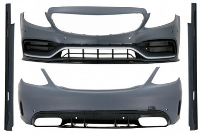 Complete Body Kit C63S Edition 1 Design for Mercedes C-Class W205 Sedan (2014–2020)