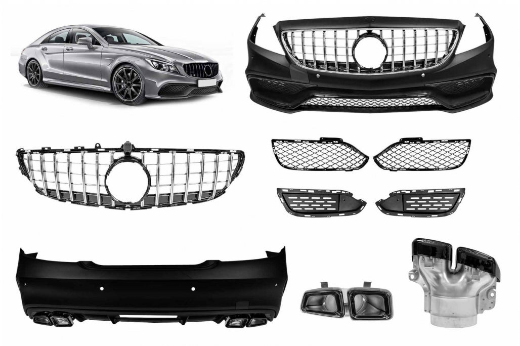 Complete Body Kit CLS63 Design for Mercedes CLS W218 C218 Sedan (2011–2013)