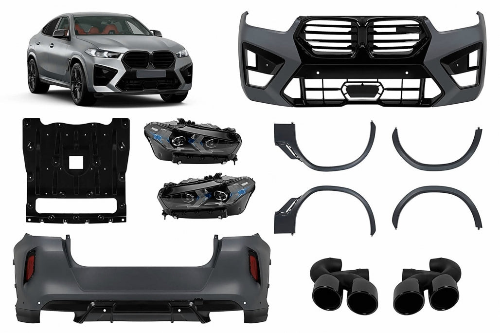 Complete Body Kit Conversion to LCI 2023 X6M Design for BMW X6 G06 (2019-Up)