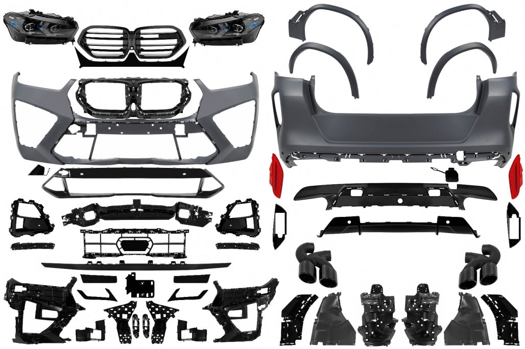 Complete Body Kit Conversion to LCI 2023 X6M Design for BMW X6 G06 (2019-Up)