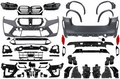 Complete Body Kit Conversion to LCI 2023 X6M Design for BMW X6 G06 (2019-Up)