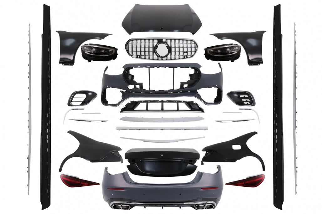 Complete Body Kit Conversion to W223 S63 Design for Mercedes S-Class W221 (2005–2013) LHD