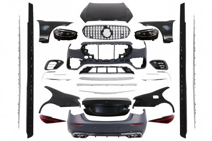 Complete Body Kit Conversion to W223 S63 Design for Mercedes S-Class W221 (2005–2013) LHD
