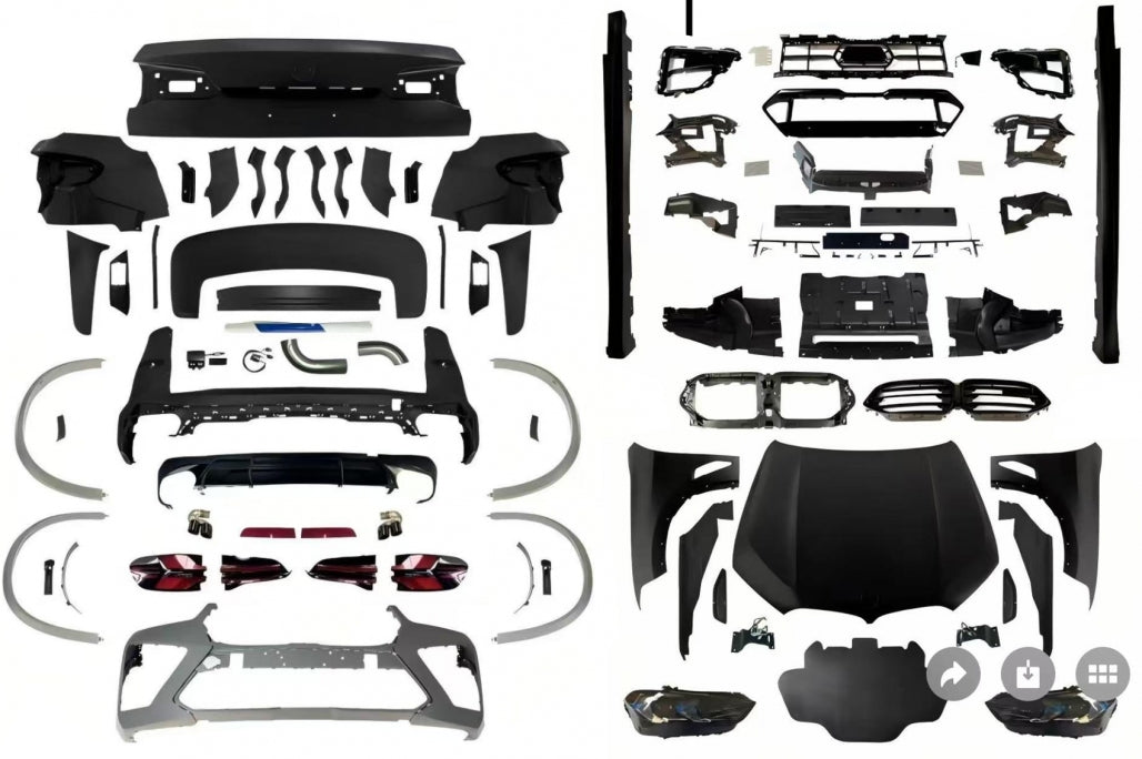 Complete Body Kit Conversion to X5M F95 2023 Design for BMW X5 E70 (2007-2013)