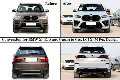 Complete Body Kit Conversion to X5M F95 2023 Design for BMW X5 E70 (2007-2013)
