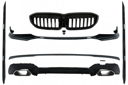 Complete Body Kit Extensions M340i Design with Silver Exhaust Tips for BMW 3 Series G20 G21 (2018–Up)